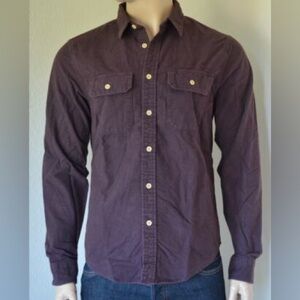 Abercrombie & Fitch Burgundy Flannel Shirt